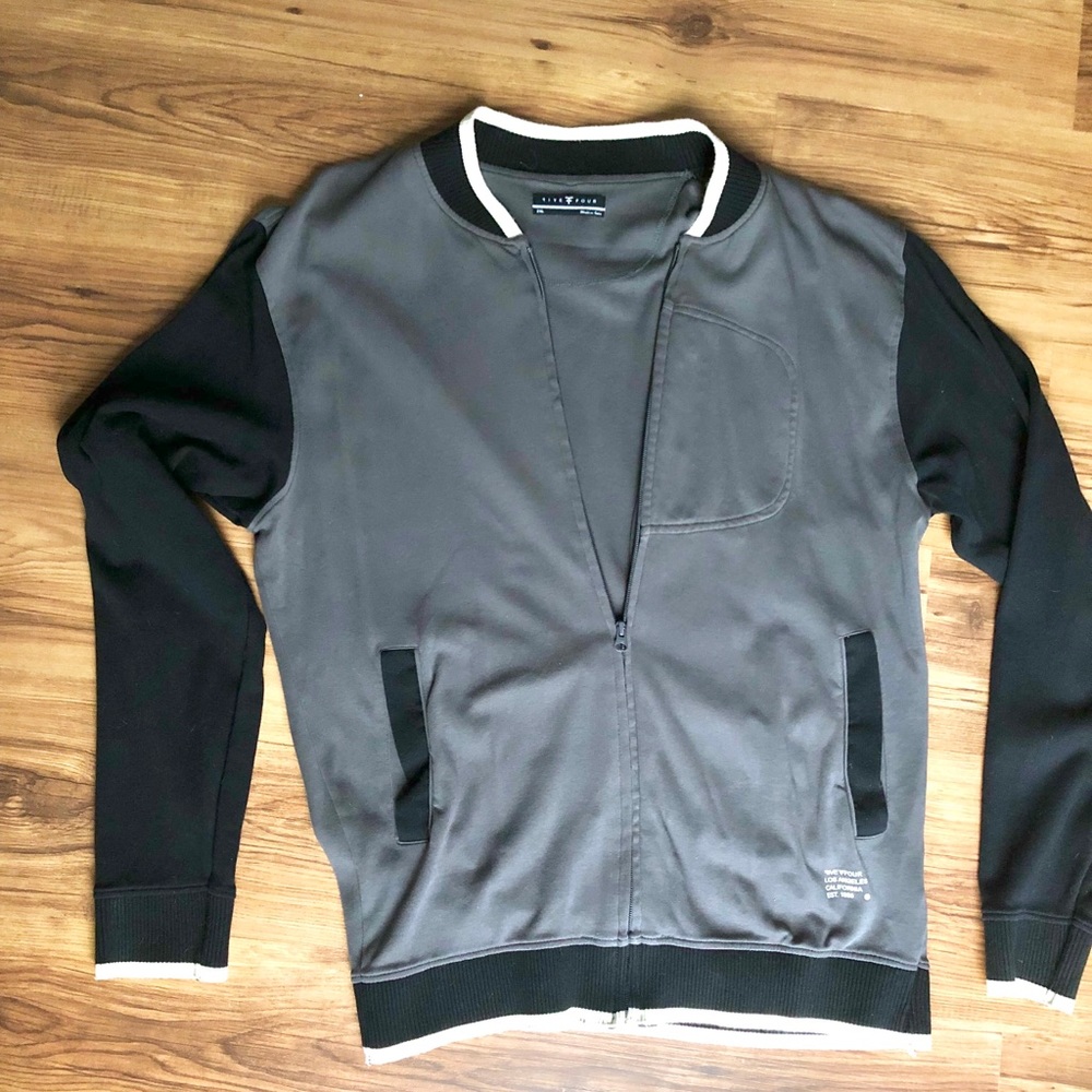 Cardigan Zip Sweatshirt